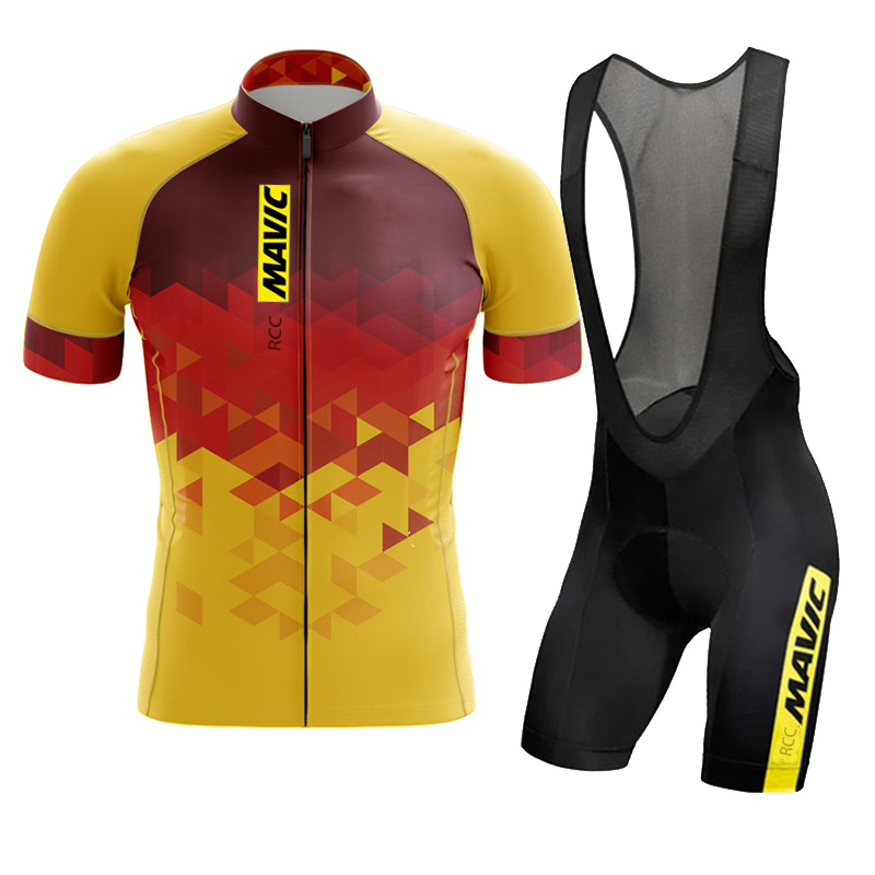 Cycling Bib Shorts - MAVIC set bersepeda lengan pendek pria,