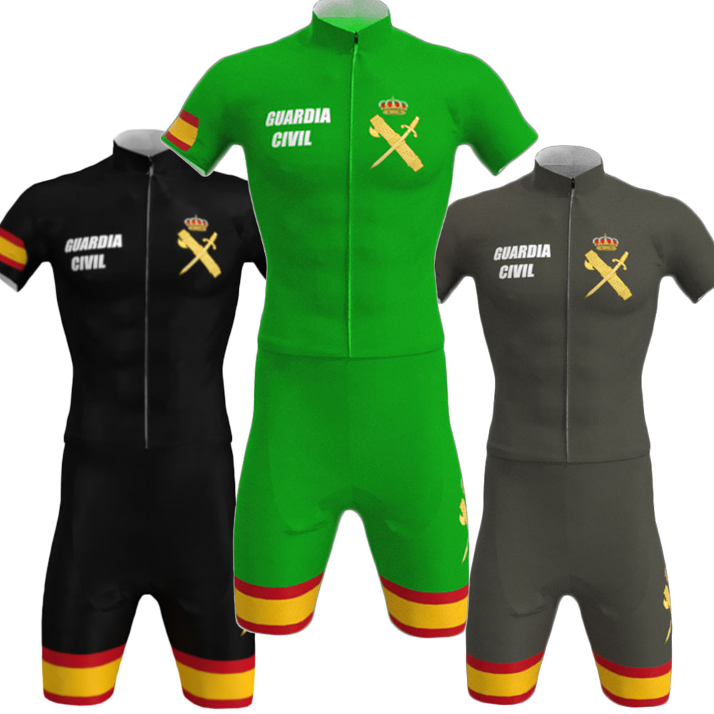 Cycling Bib Shorts - Civil Guard bersepeda Jersey 2024 pria,