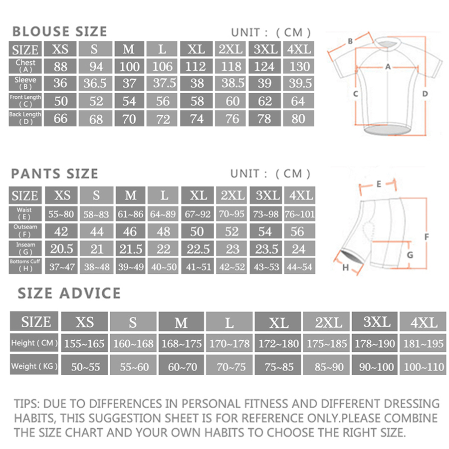 Rvouei Set Jersey Bersepeda Pr - Cycling Gear Brands ulasan dan harga